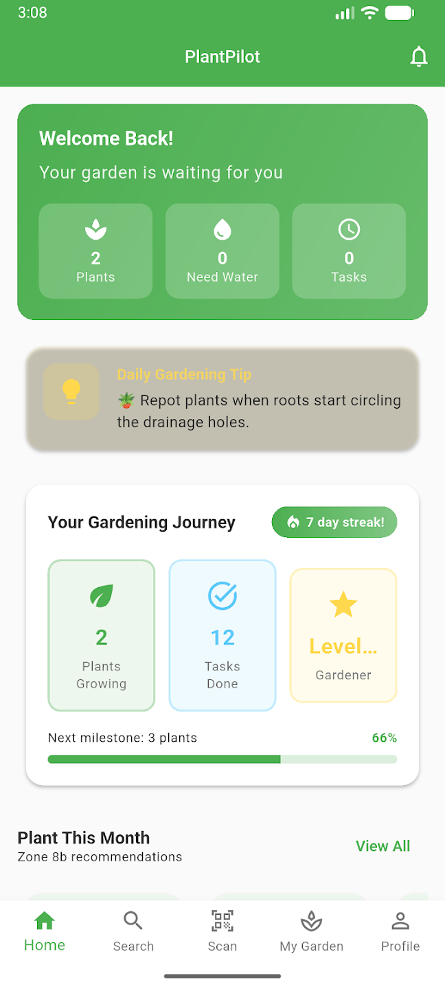 PlantPilot App Screenshot